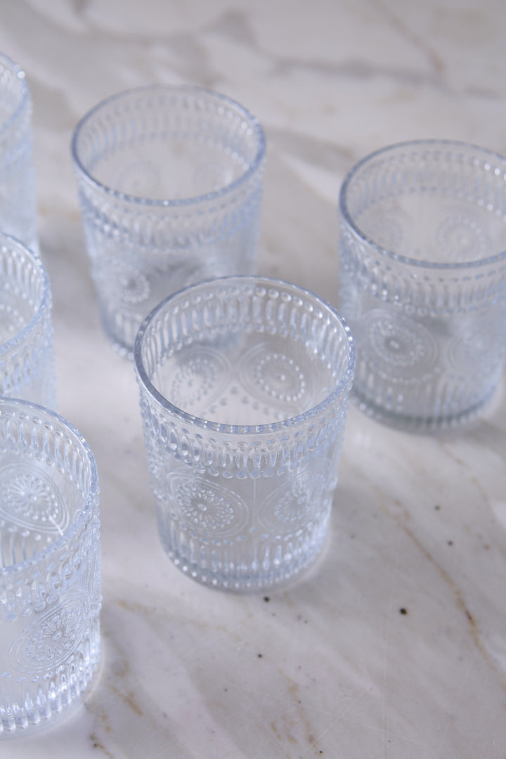 VASO BAJO SUNFLOWER CLEAR 250ML x 6