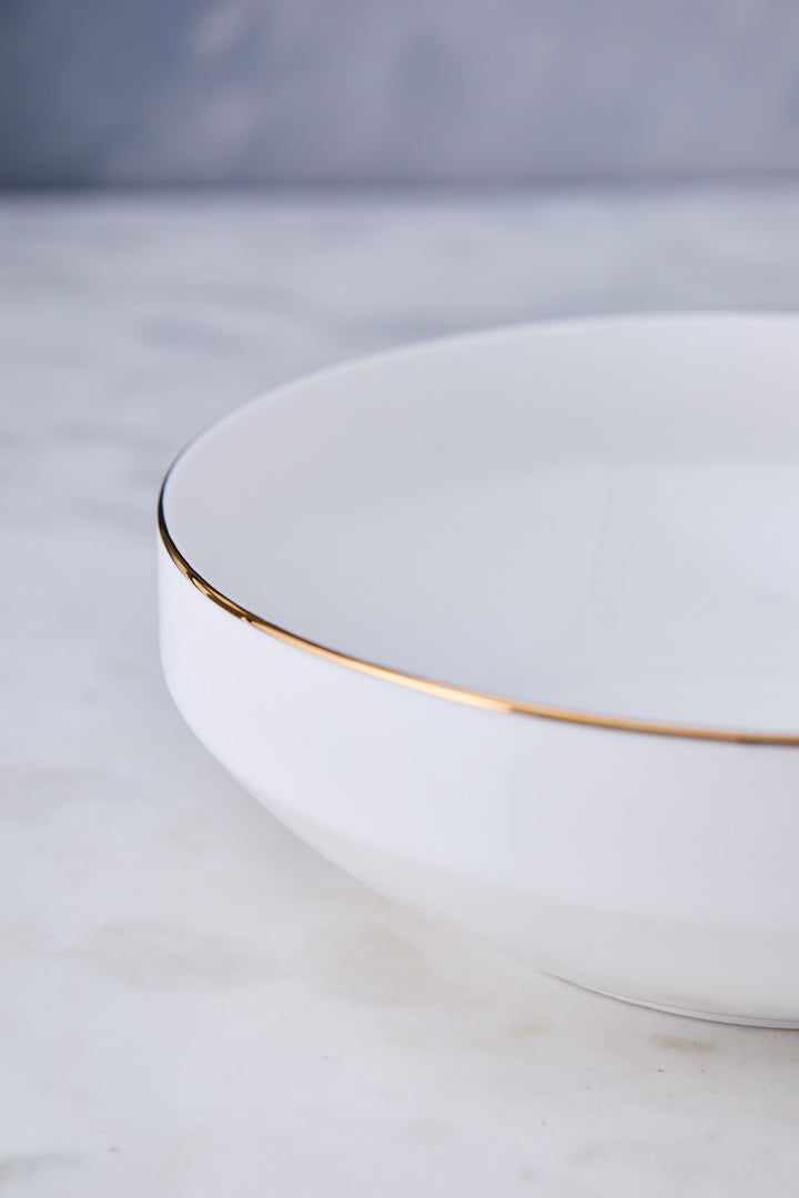 ENSALADERA SAKURA WHITE & GOLD