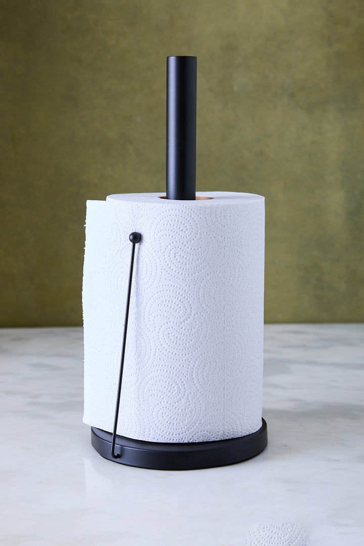 PORTAROLLO ACERO BLACK 34CM