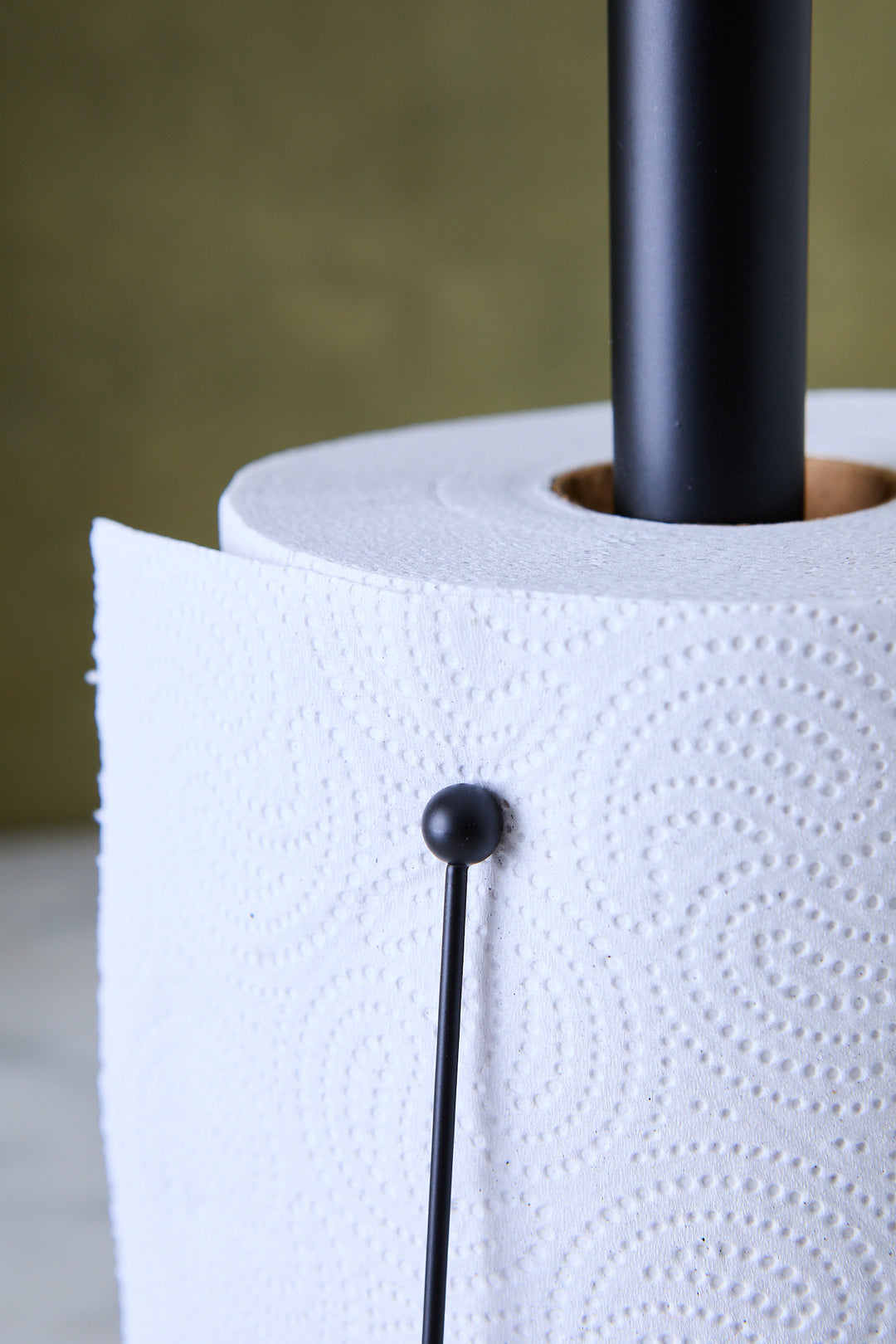 PORTAROLLO ACERO BLACK 34CM