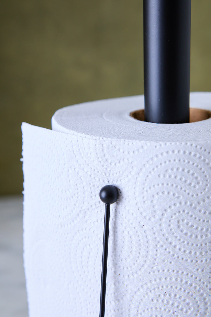 PORTAROLLO ACERO BLACK 34CM