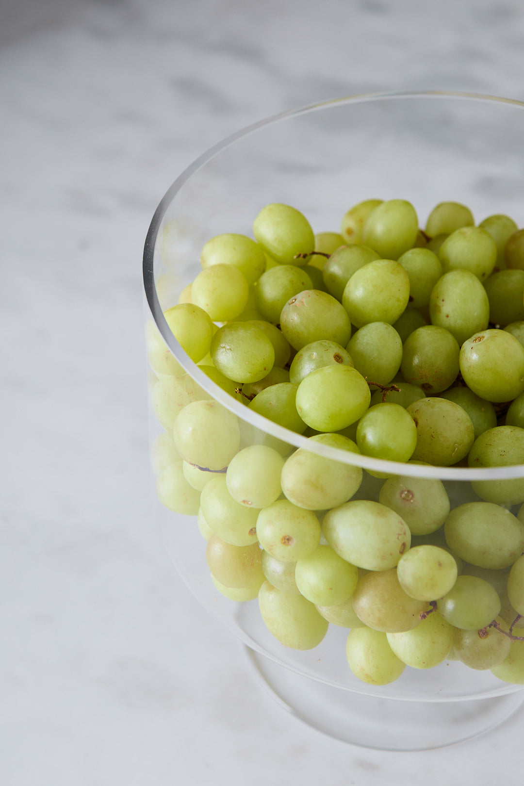 RECIPIENTE DE VIDRIO CON PIE