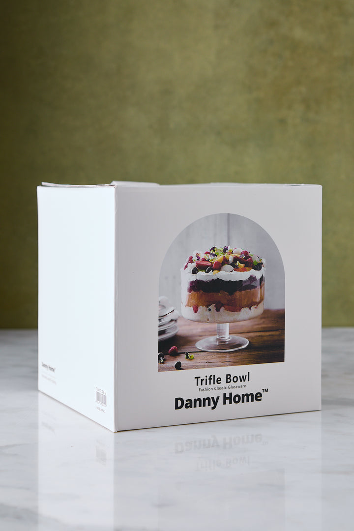 RECIPIENTE DE VIDRIO CON PIE