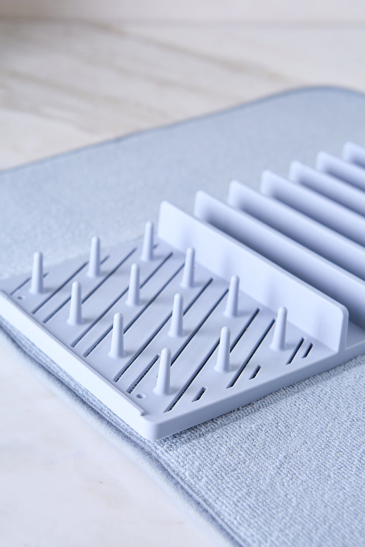 PAÑO ESCURRIDOR MICROFIBRA CON SECAPLATOS GRAY