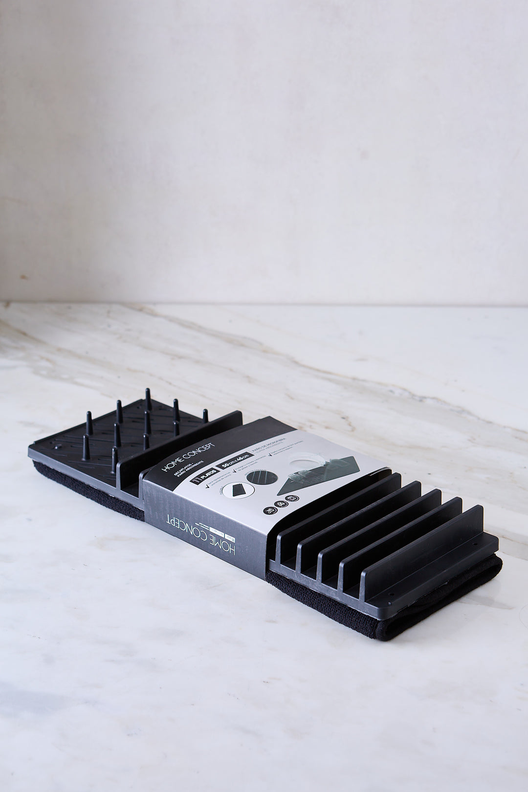 PAÑO ESCURRIDOR MICROFIBRA CON SECAPLATOS BLACK