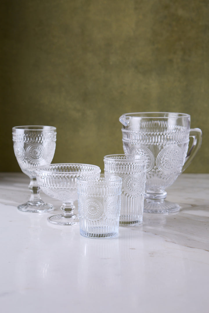 VASO BAJO SUNFLOWER CLEAR 250ML x 6