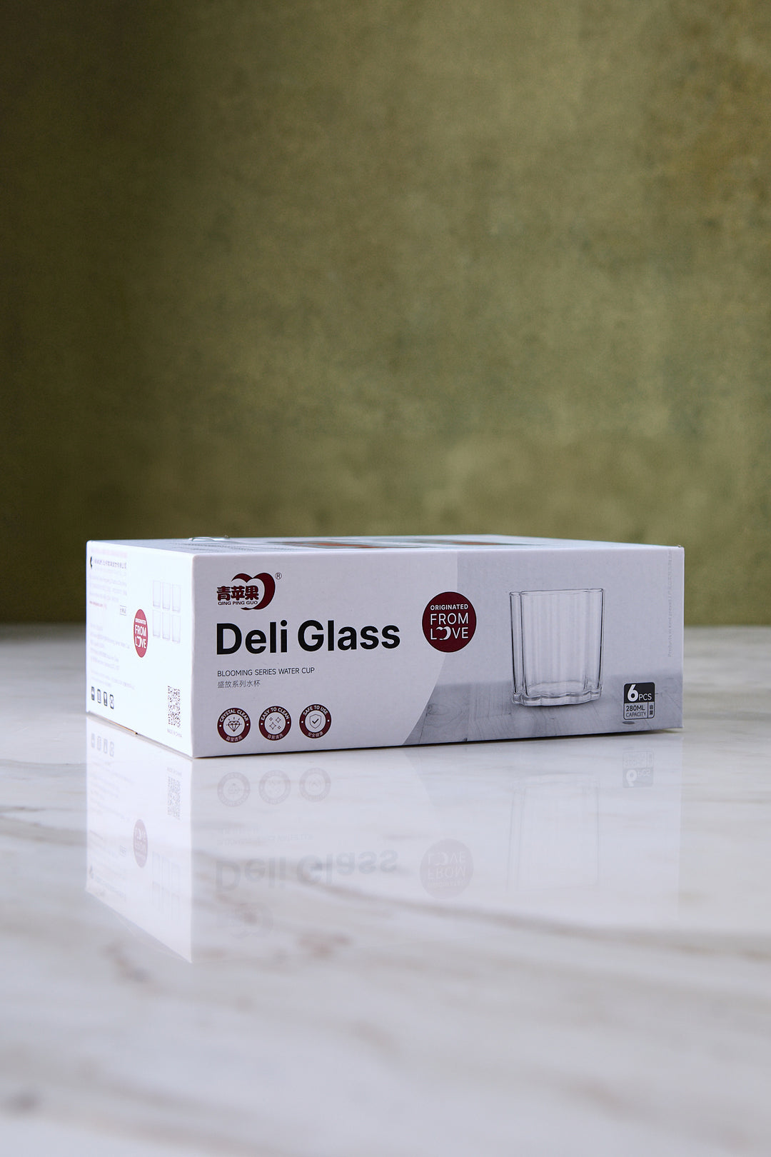 VASO BAJO MARGHERITA 280ML x 6