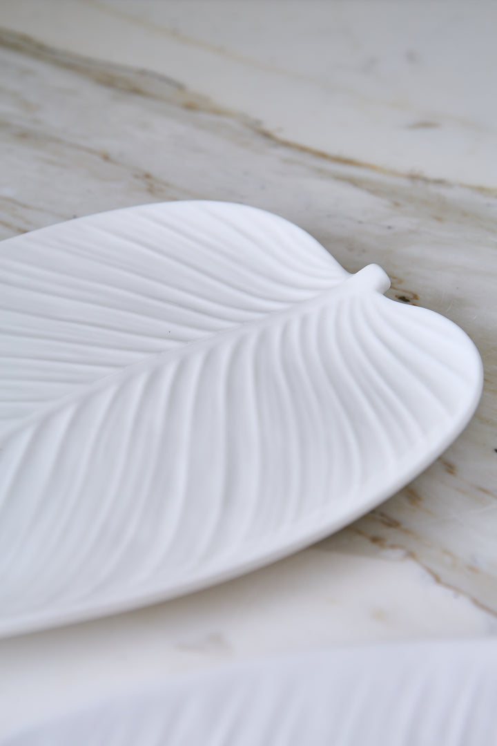 BANDEJA DE CERAMICA HOJA 27CM