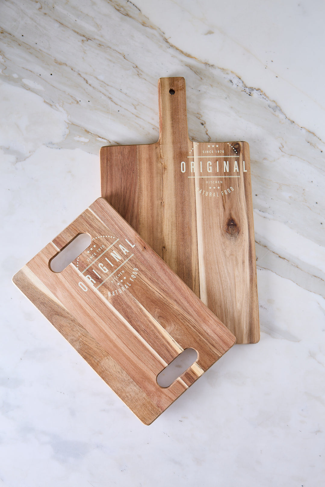 TABLA ACACIA CON MANGO ORIGINAL 45CM