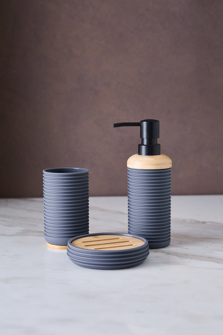 JUEGO DE BAÑO VIENA GRAY X 3