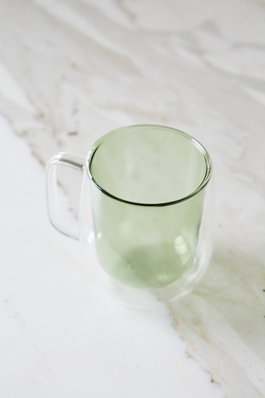 MUG DOBLE VIDRIO GREEN 250 ML