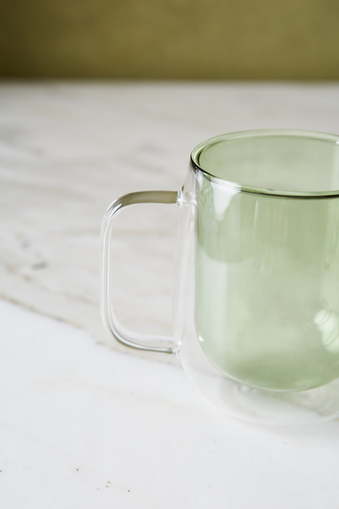 MUG DOBLE VIDRIO GREEN 250 ML