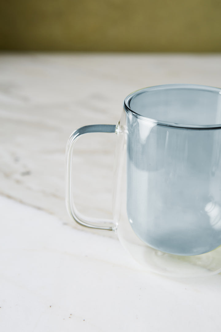 MUG DOBLE VIDRIO BLUE 370 ML