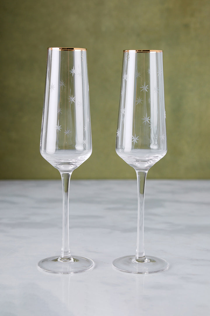 COPA DE CHAMPAGNE STARS 230ML x 2