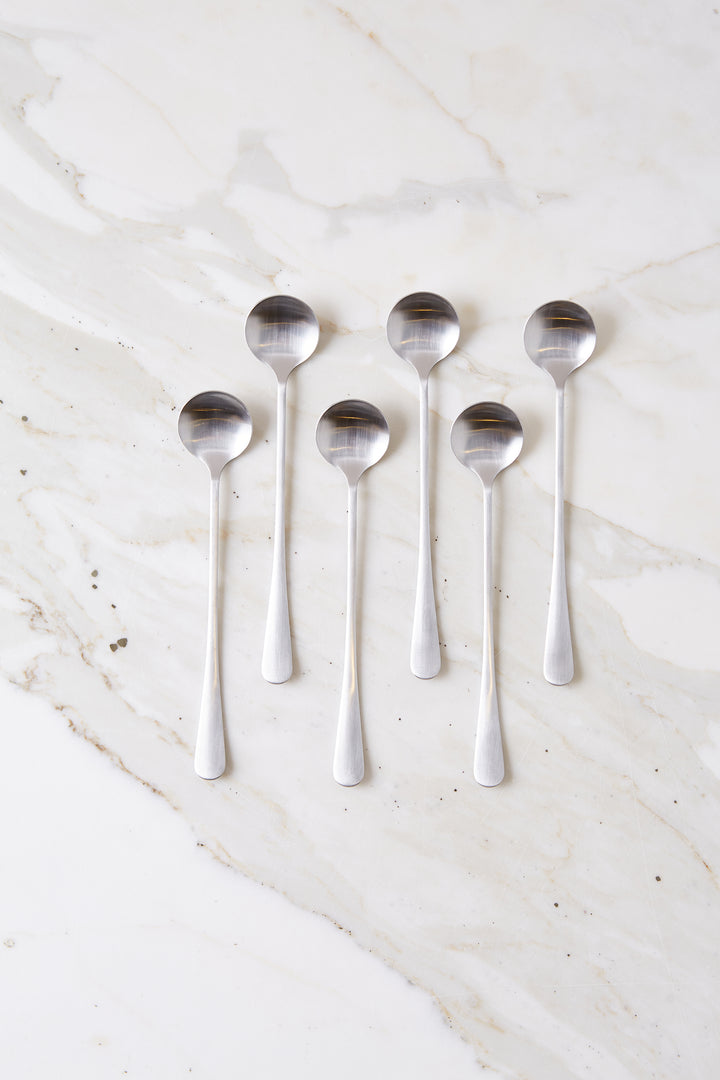 CUCHARA REDONDA SILVER x 6