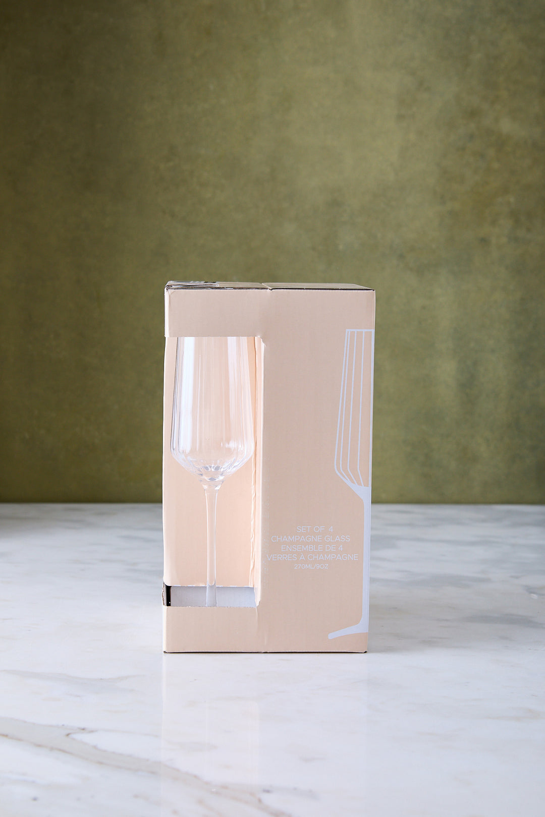 COPA DE CHAMPAGNE FACETADA 270ML x 4