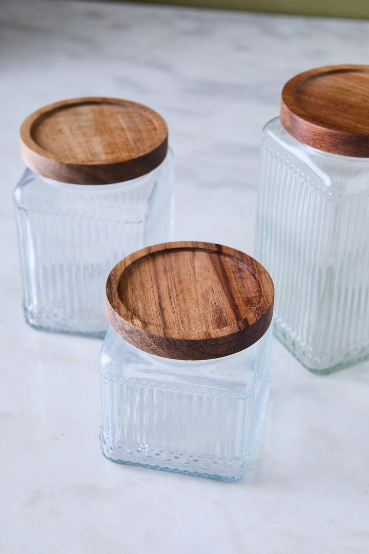 FRASCO CARDIFF VIDRIO & ACACIA 500ML