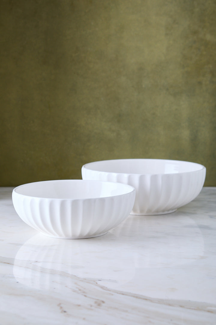 ENSALADERA CERAMICA WHITE 25CM