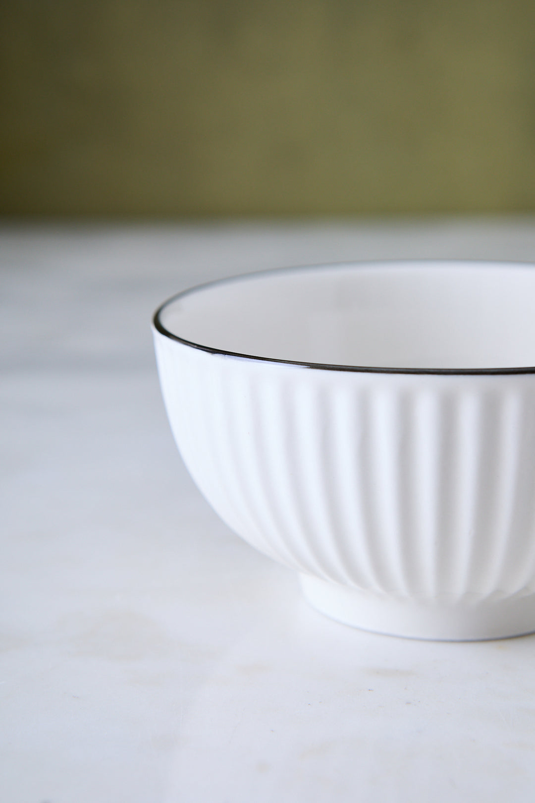 BOWL CERAMICA WHITE & BLACK 12CM