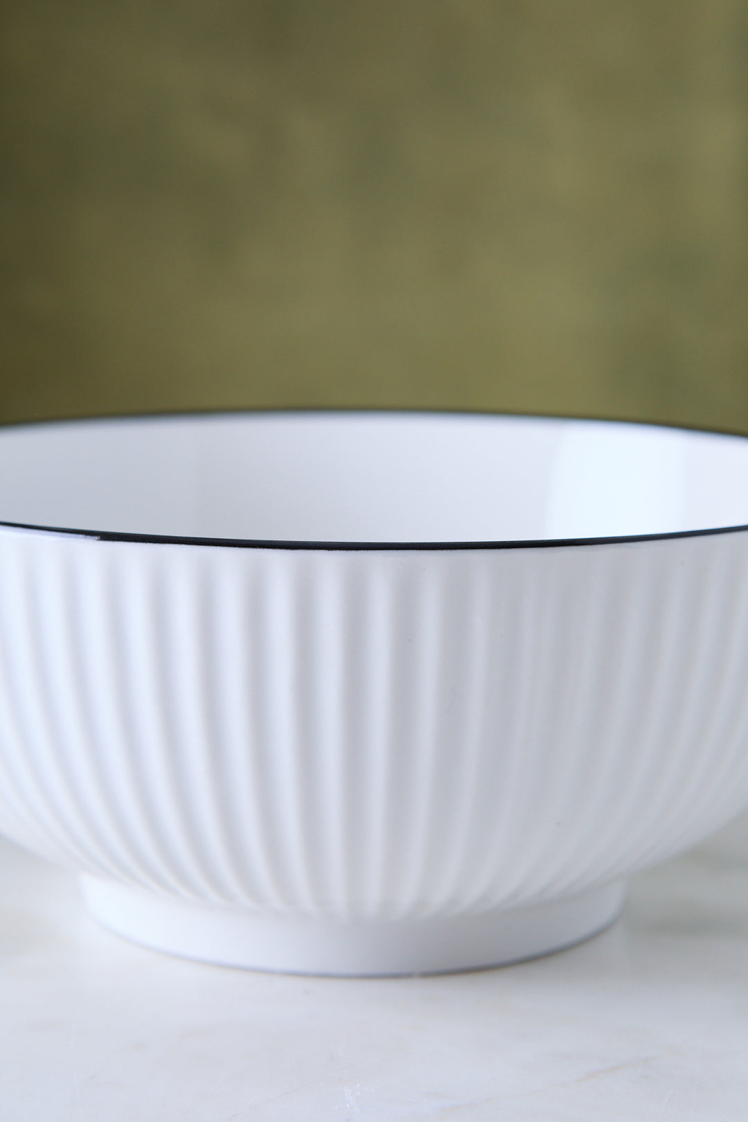 BOWL CERAMICA WHITE & BLACK 20CM