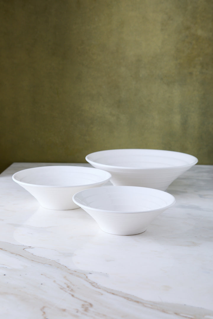 BOWL CÓNICO CERAMICA WHITE 20CM