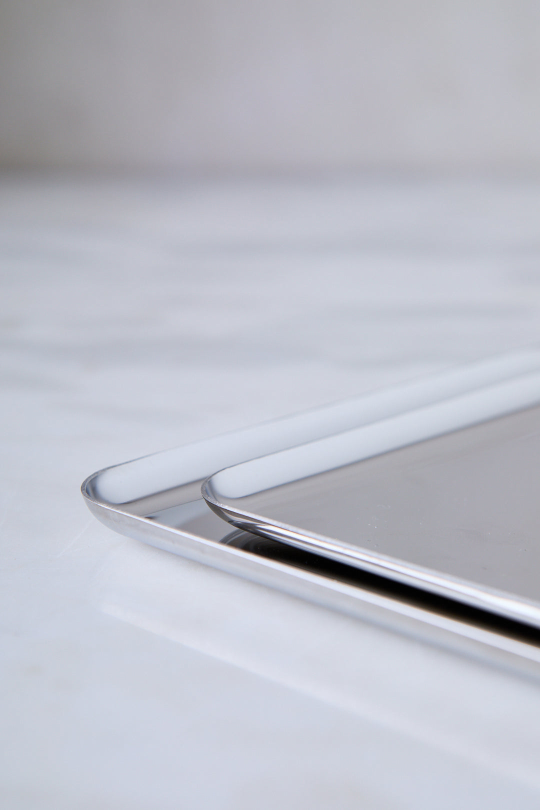 BANDEJA CUADRADA ACERO ESPEJADO 14CM