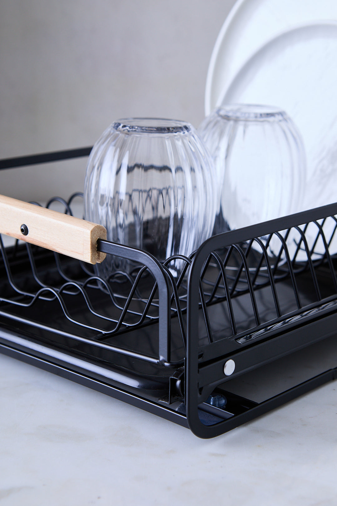 RACK ORGANIZADOR DE PLATOS BLACK 40CM