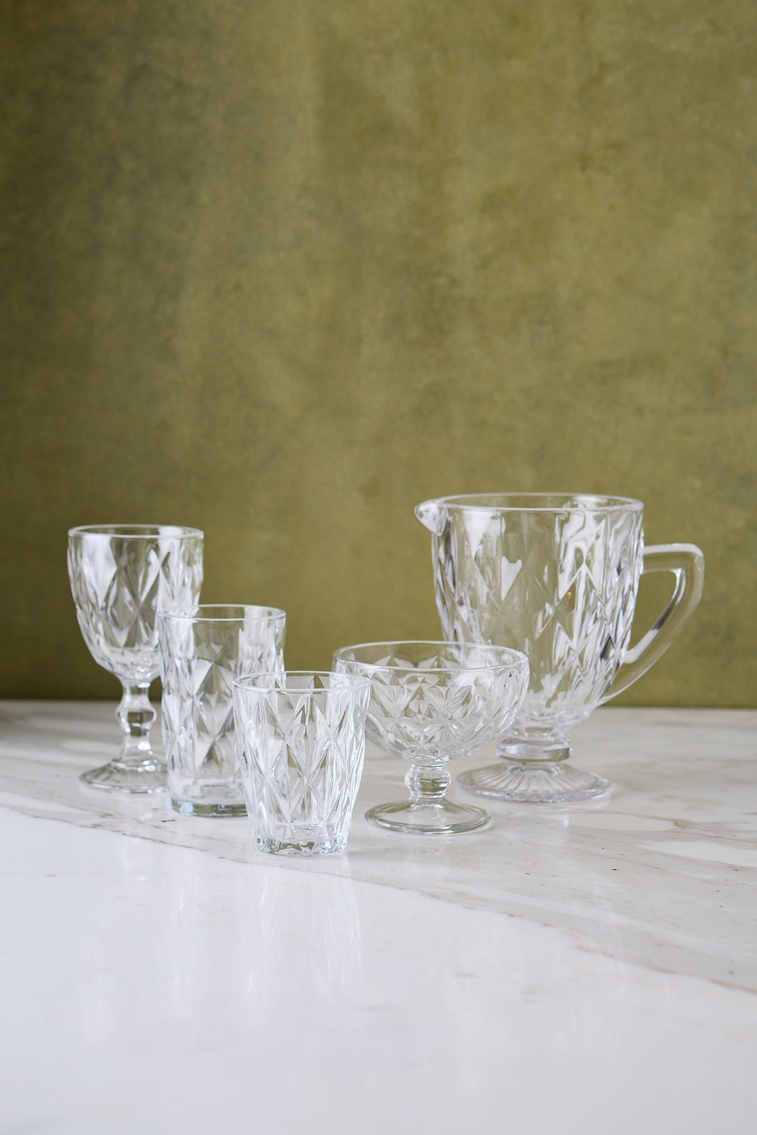 COPA DE POSTRE DIAMANTE CLEAR 300 ML x 6