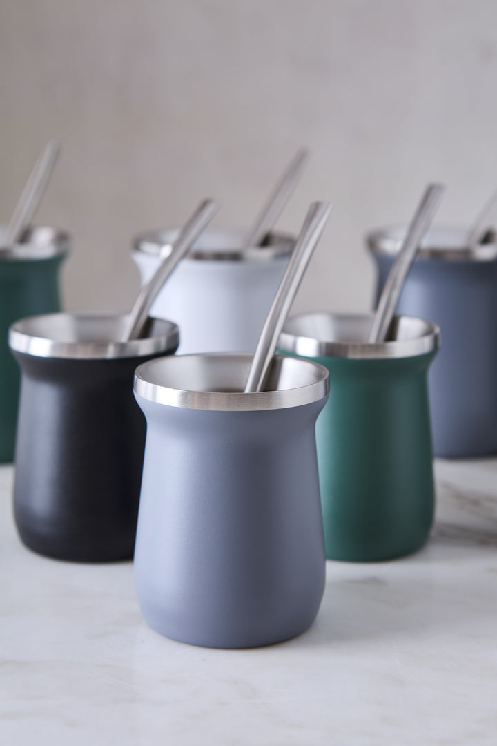 MATE DE ACERO GRAY 160ML