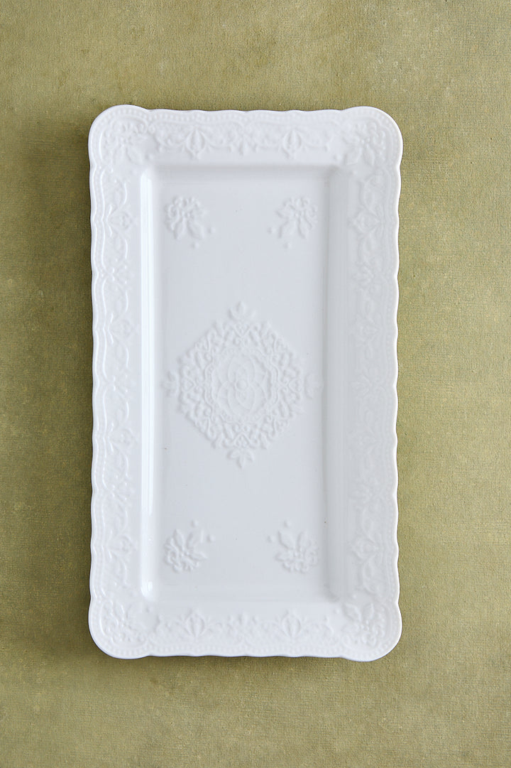 BANDEJA RECTANGULAR WINDSOR BRODERIE 30CM