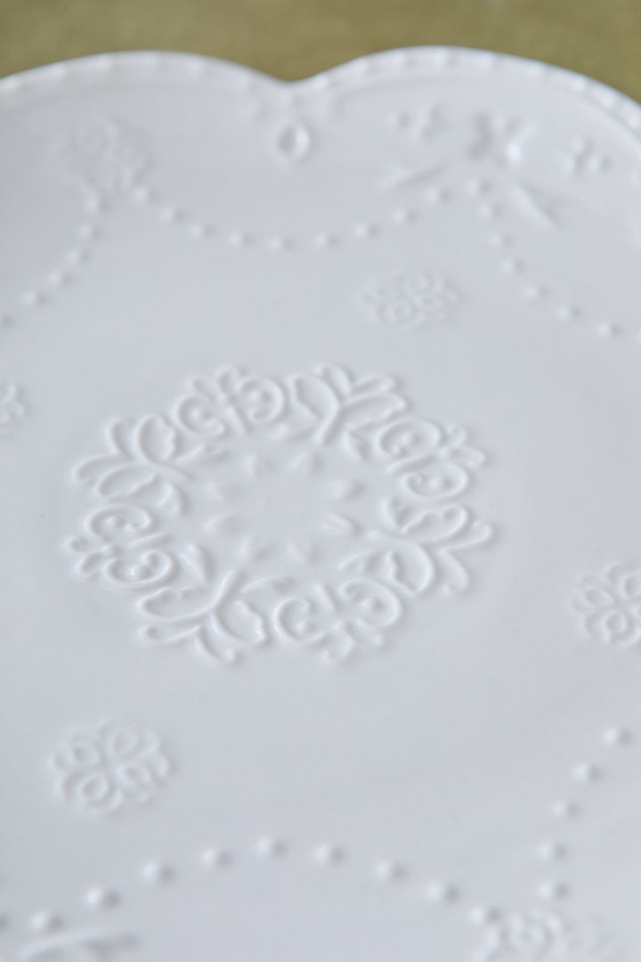 PLATO REDONDO WINDSOR BRODERIE 20CM