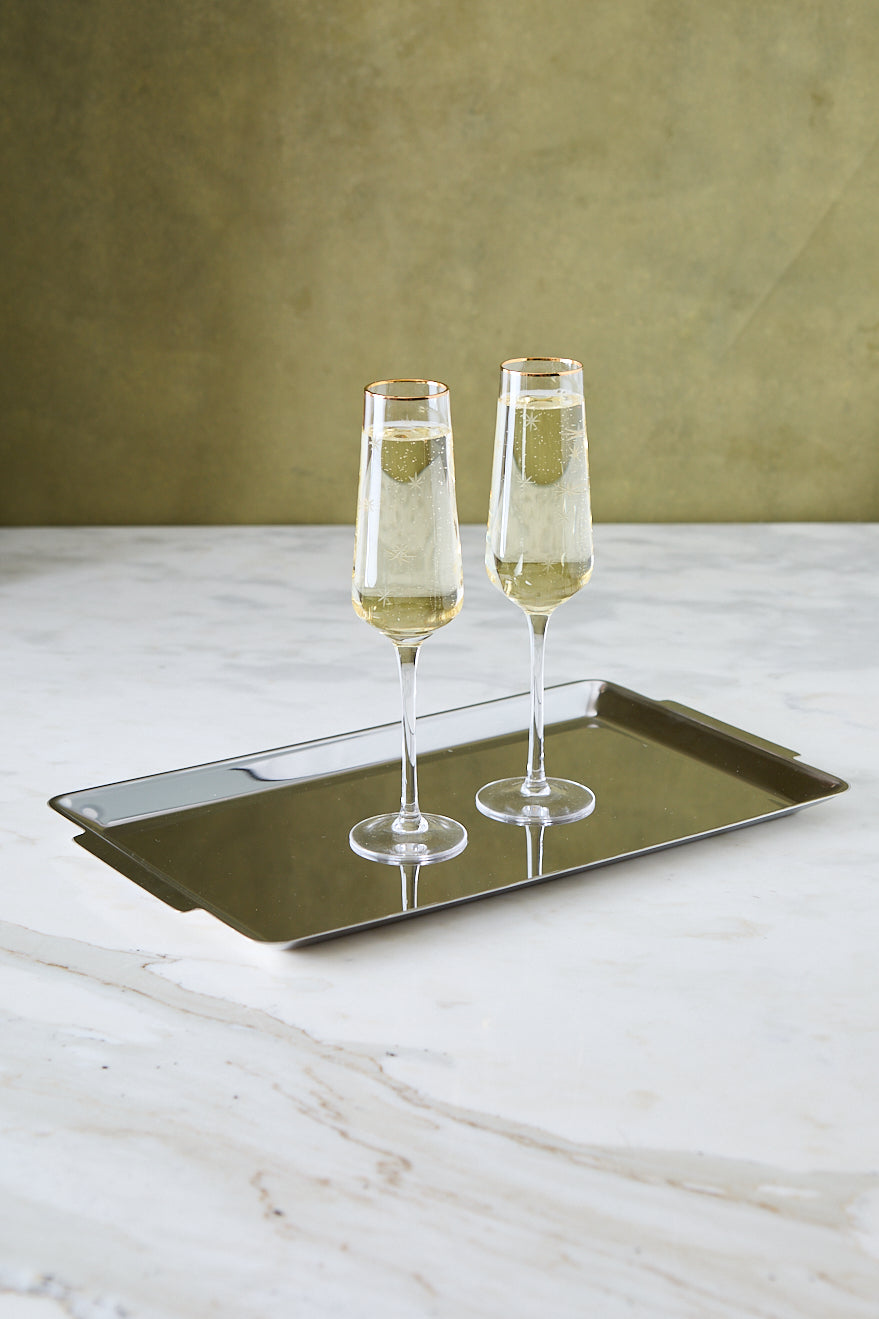 BANDEJA RECTANGULAR ACERO ESPEJADO 40CM