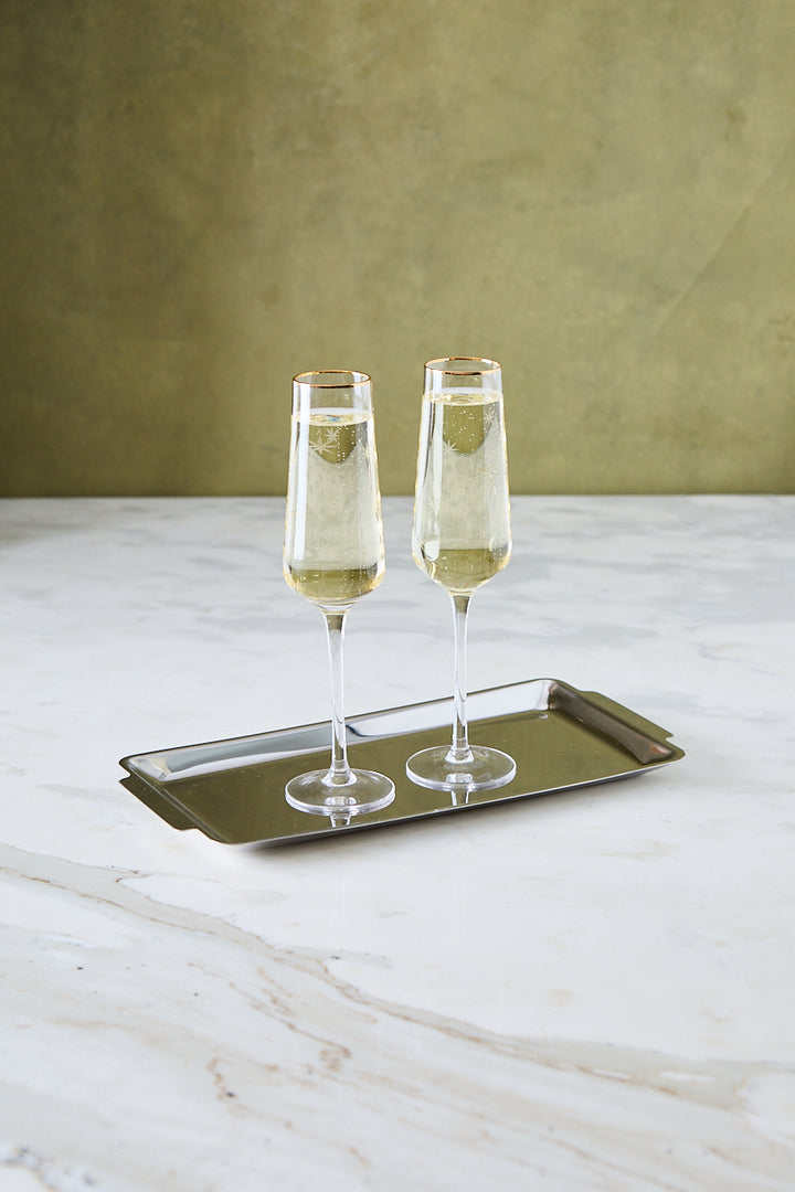 BANDEJA RECTANGULAR ACERO ESPEJADO 36CM