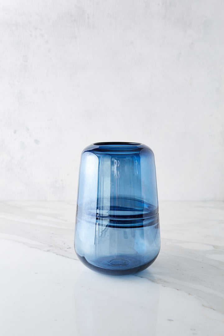 Florero Genova Blue 22Cm