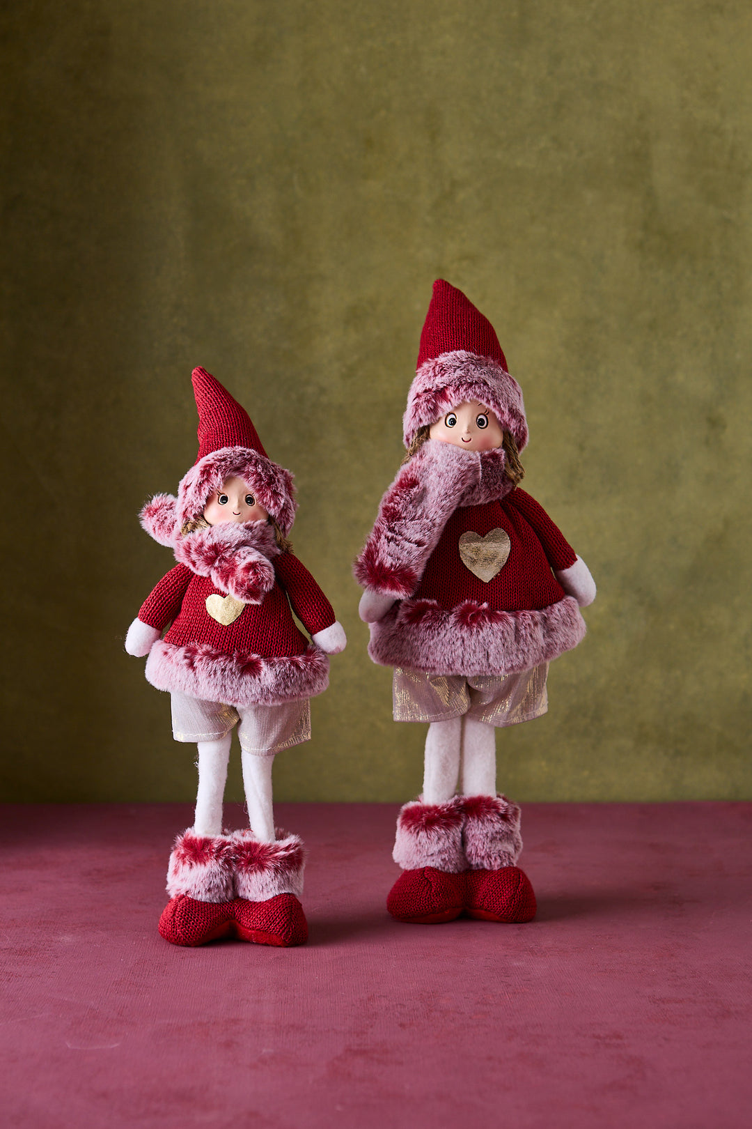 ADORNO DOLL RED 45CM