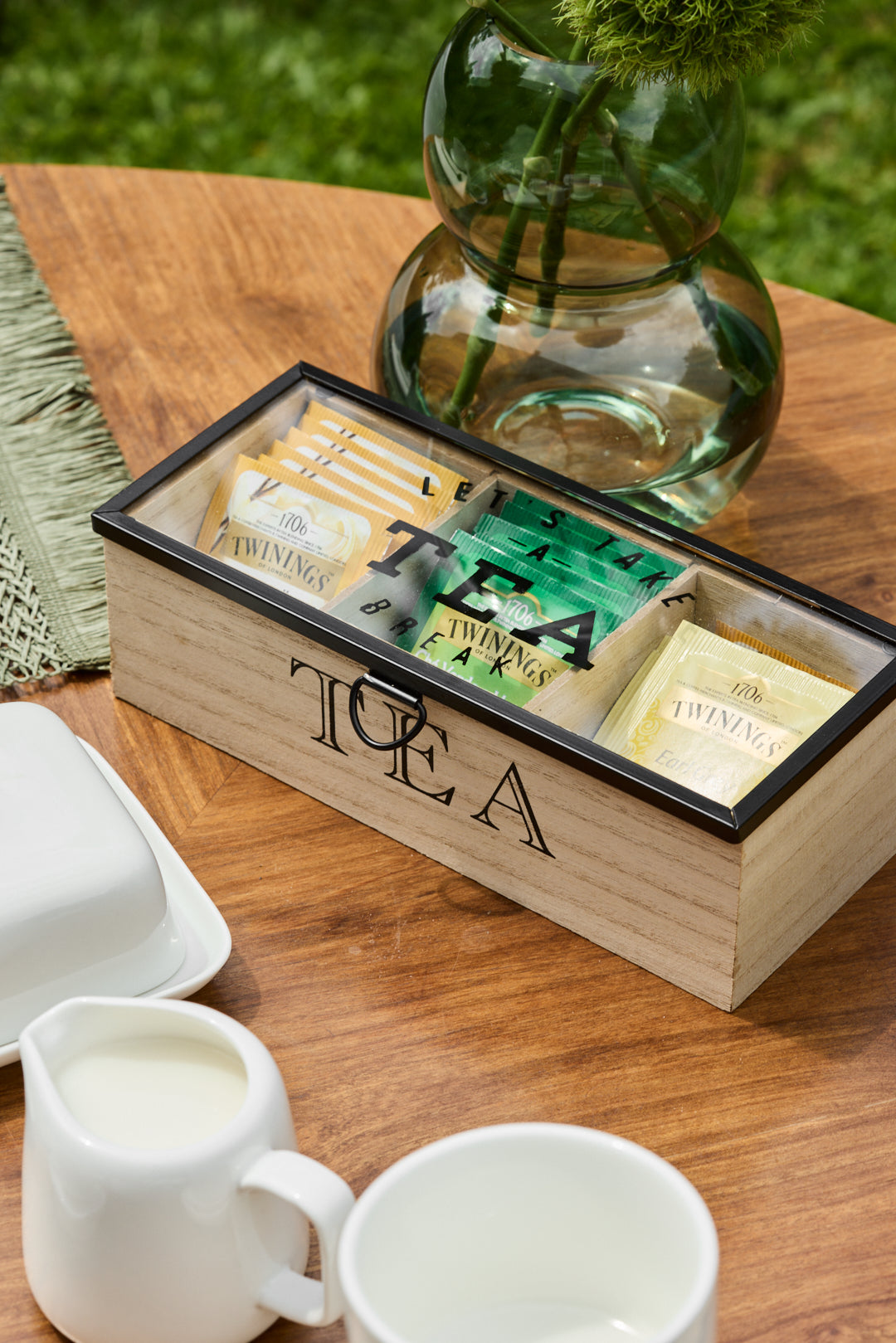 CAJA DE TE 3 CAVIDADES 24CM