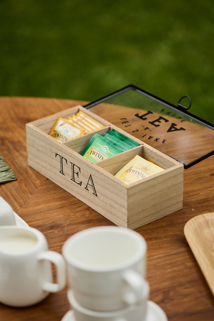 CAJA DE TE 3 CAVIDADES 24CM