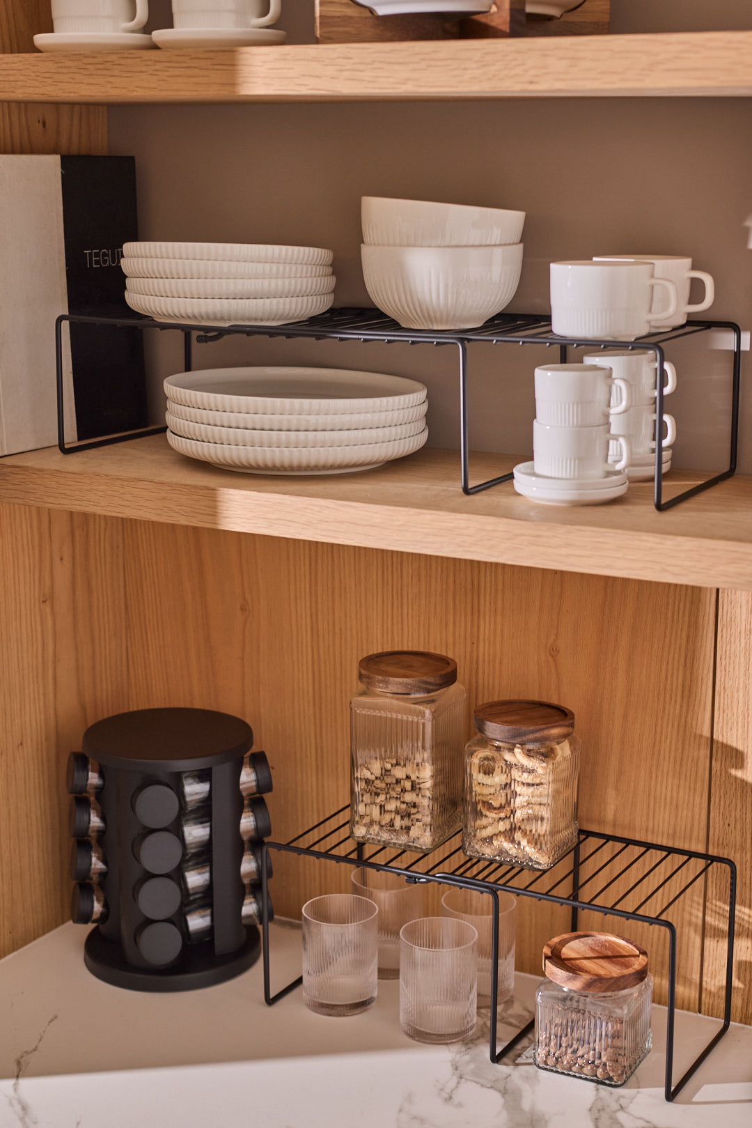 RACK EXTENSIBLE ORGANIZADOR DE COCINA 44X13 CM