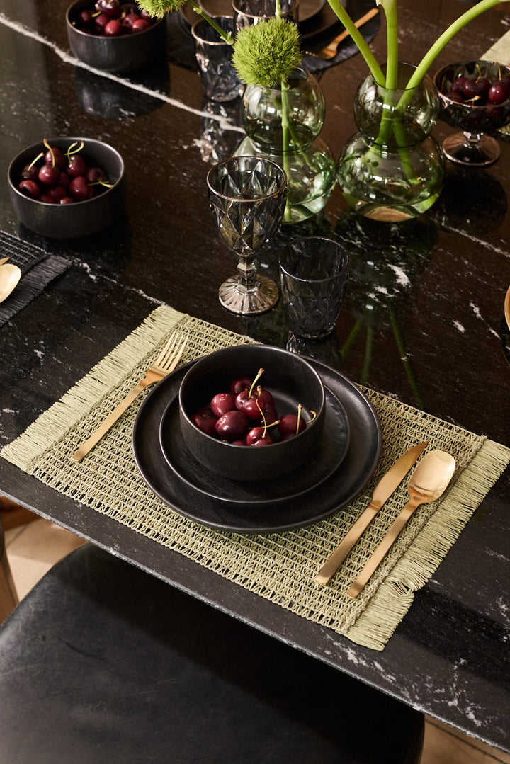 JUEGO DE CUBIERTOS SAKURA MATT GOLD x 24