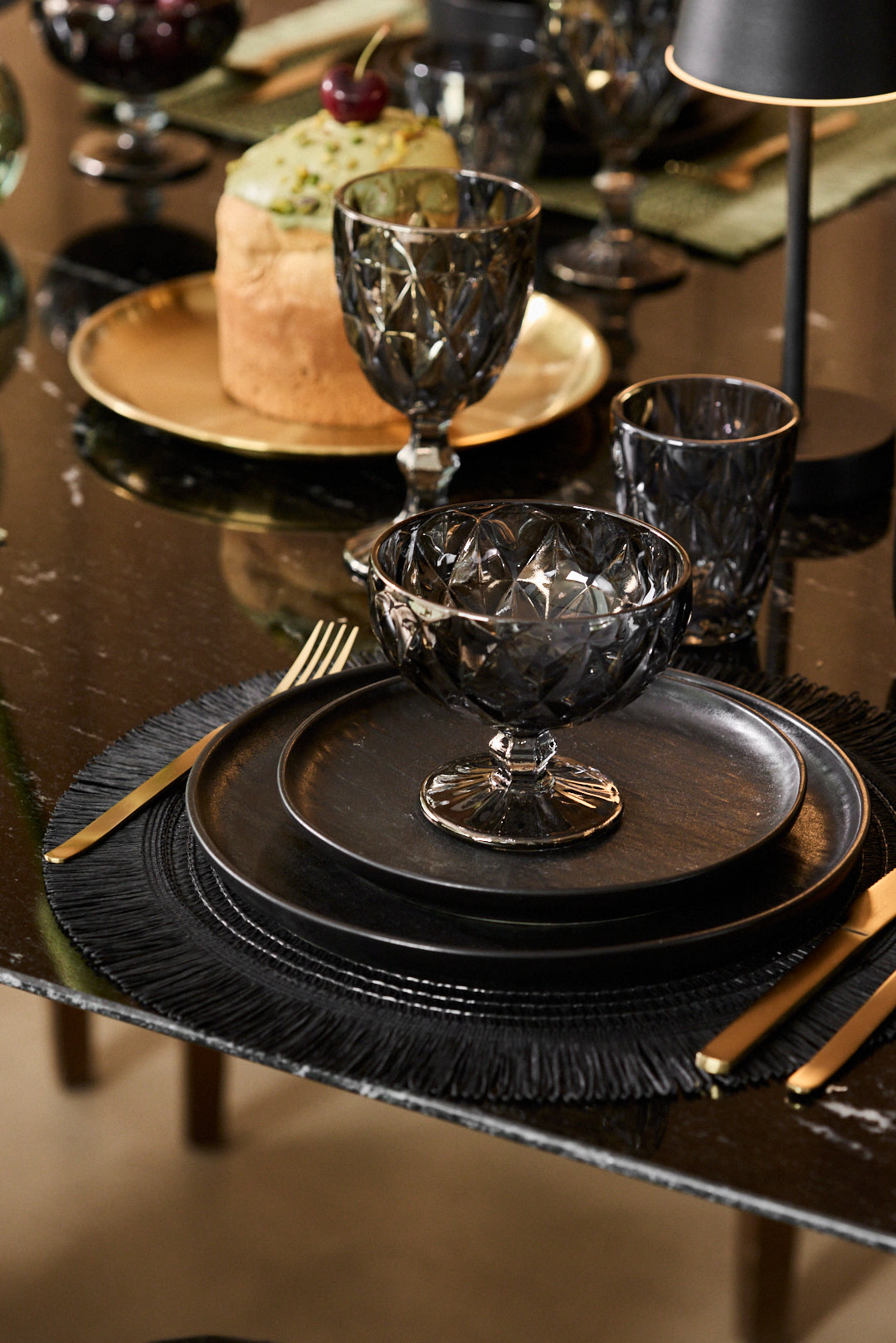 COPA DE POSTRE DIAMANTE MIRROR 300 ML x 6