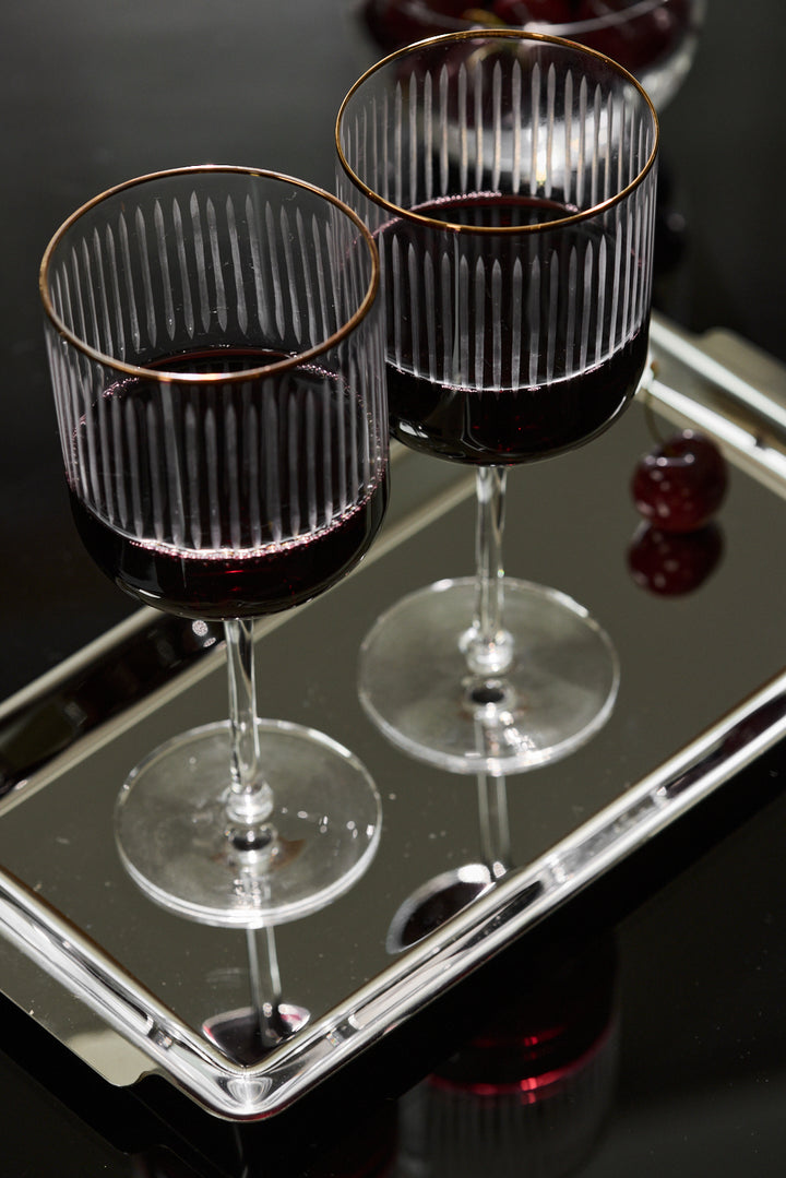 BANDEJA RECTANGULAR ACERO ESPEJADO 32CM