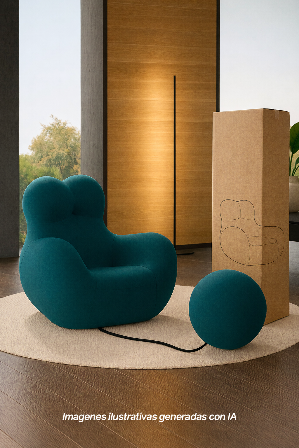 SILLON EN CAJA DONNA 100x117x91