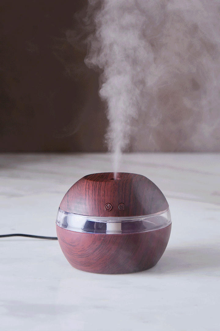 HUMIDIFICADOR WOOD OVAL DARK