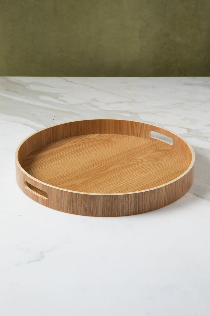 BANDEJA MADERA REDONDA 41 CM