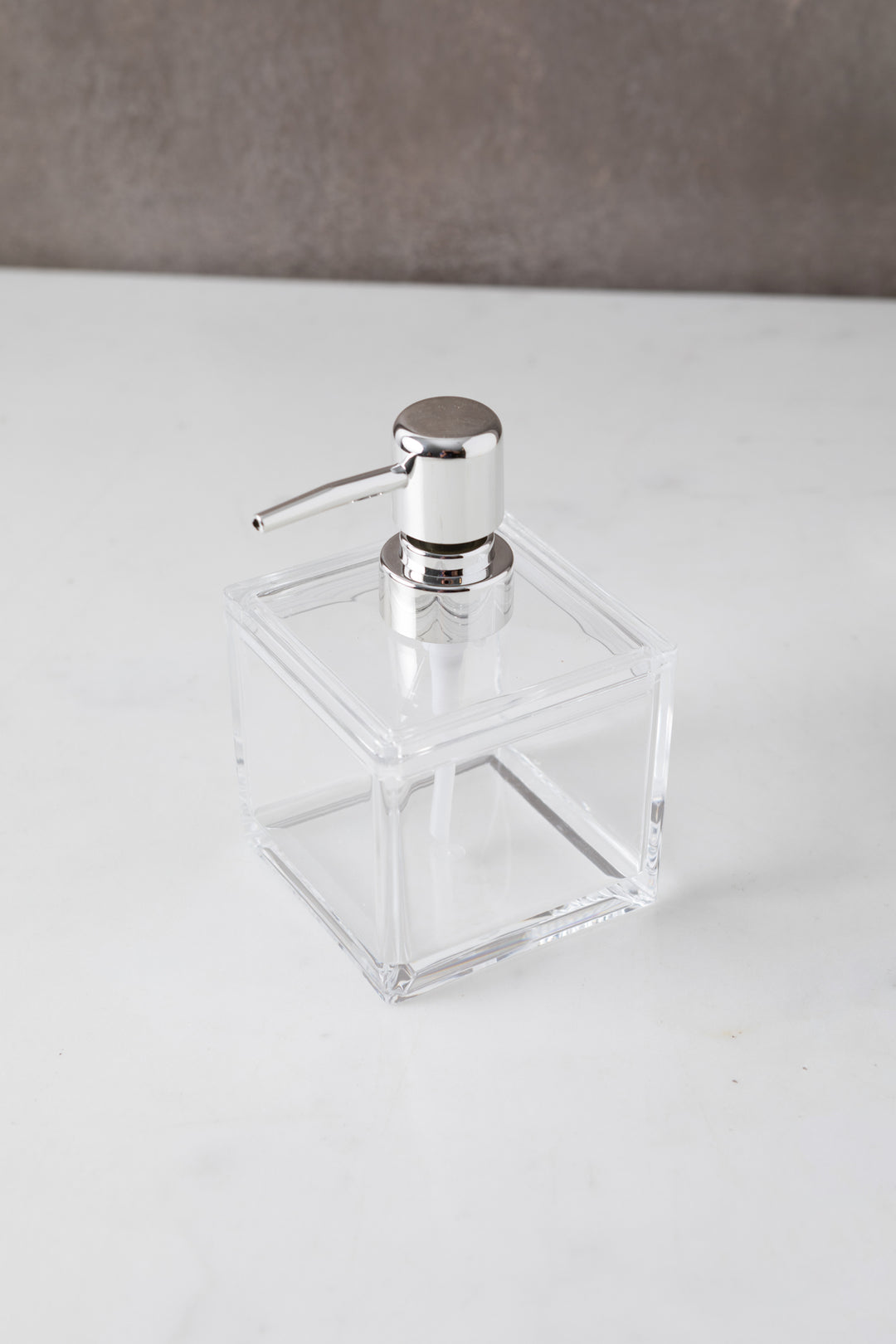 DISPENSER DE JABÓN CLEAR CUADRADO 300ML