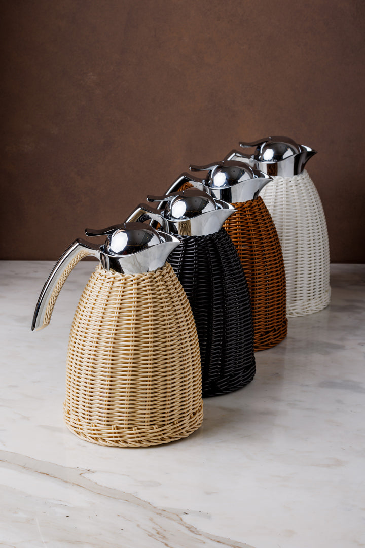 JARRA TÉRMICA DE RATTAN DARK BROWN 1 L