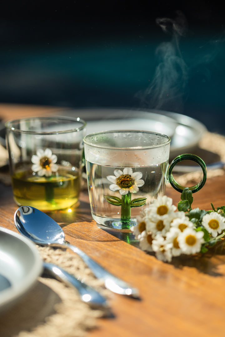 TAZA DE VIDRIO FLOWER 320ML