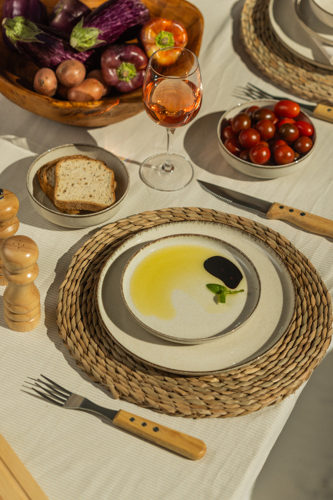 JUEGO DE VAJILLA BALASH BEIGE 4 COMENSALES