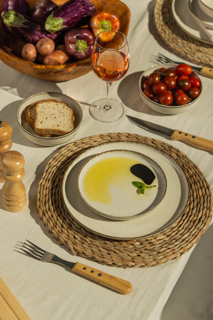 JUEGO DE VAJILLA BALASH BEIGE 4 COMENSALES