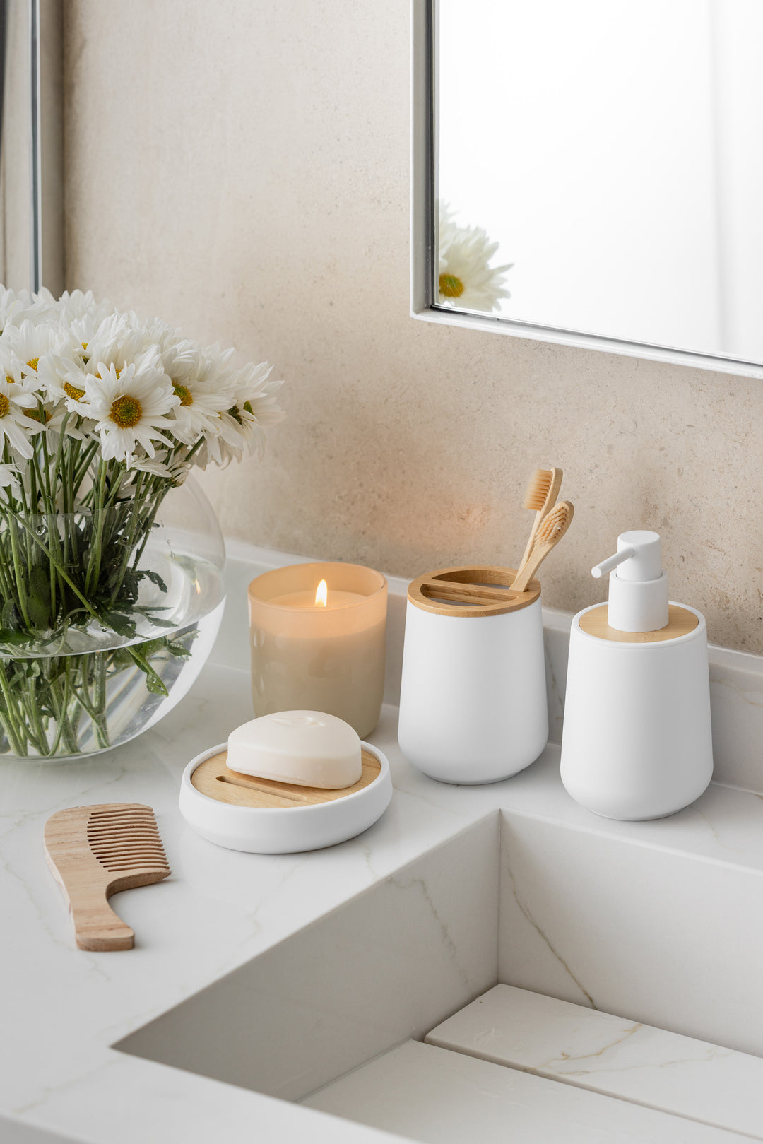 JUEGO DE BAÑO SIDNEY WHITE